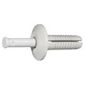 Midwest Fastener Nail Drive Anchor, 1/4" Dia., 3/4" L, Nylon 100 PK 50195